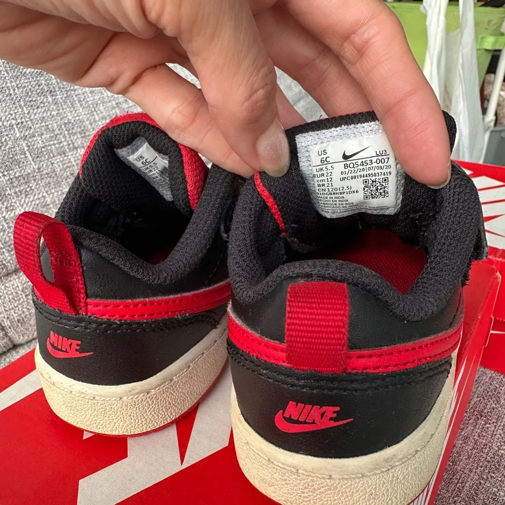 Nike Kids' Air Max Sneakers - White/Black & Red/Black (2-Pack)
